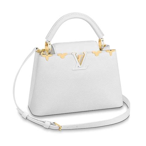 louis vuitton bag white leather